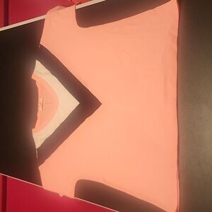 Zenana XL Top, NWOT. Shirt sleeve, pink.